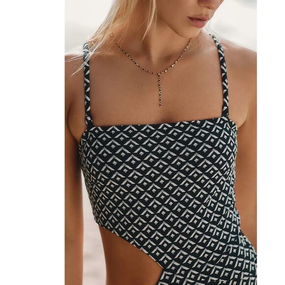 New Anthropologie Solid & Striped The Cameron One-Piece Swimsuit $198 XL Black - Picture 2 of 7